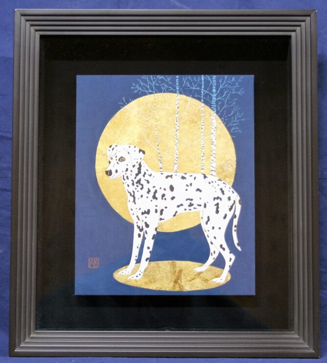 山内一生　 「亀」　和紙画　正月　絵画 和風画　日本画　障子紙　和紙　芸術 山内一生 「亀」 和紙画 正月 絵画 和風画 日本画 障子紙 和紙 芸術